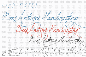 BeesAntique Handwriting Font