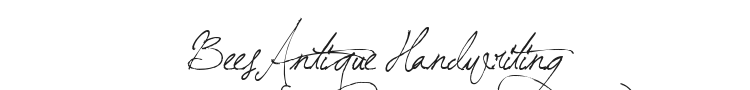 BeesAntique Handwriting Font Preview