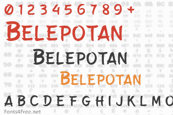 Belepotan Font