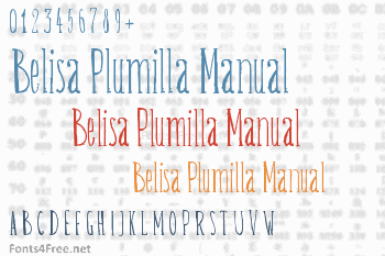 Belisa Plumilla Manual Font