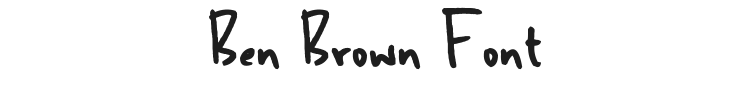 Ben Brown Font Preview