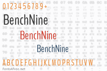 BenchNine Font