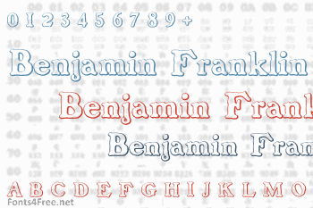 Benjamin Franklin Beveled Font