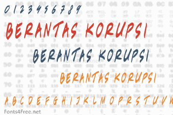 Berantas Korupsi Font