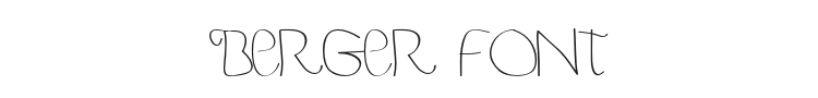 Berger & Berger Caps Font Preview