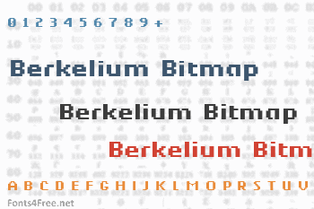 Berkelium Bitmap Font