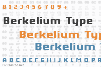 Berkelium Type Font