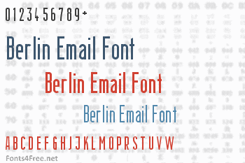 Berlin Email Font