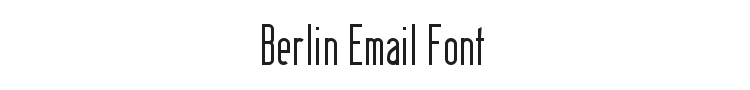 Berlin Email Font