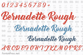 Bernadette Rough Font