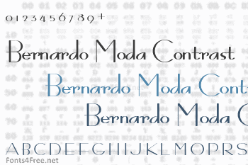 Bernardo Moda Contrast Font
