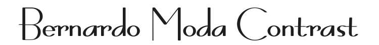 Bernardo Moda Contrast Font Preview