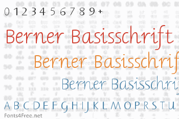 Berner Basisschrift Font