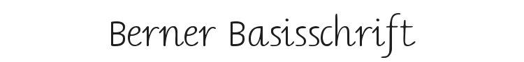 Berner Basisschrift Font Preview