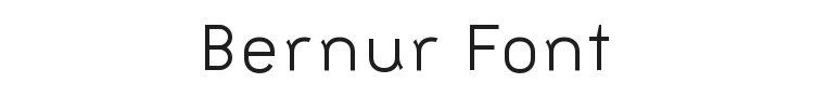 Bernur Font Preview