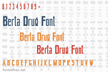 Berta Drug Font