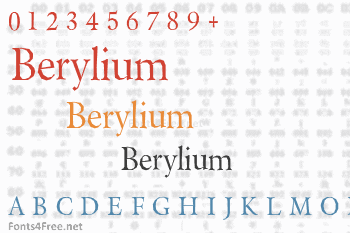 Berylium Font