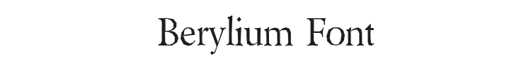 Berylium Font