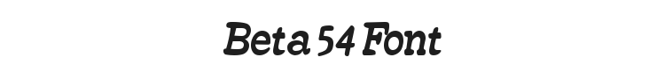 Beta 54 Font