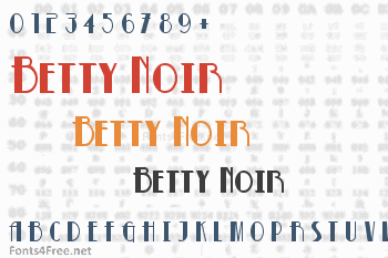 Betty Noir Font