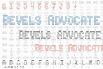 Bevels Advocate Mono Font