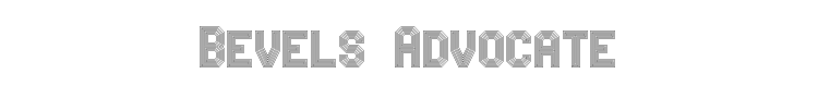 Bevels Advocate Mono Font