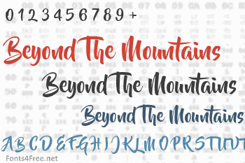 Beyond The Mountains Font