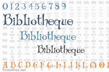 Bibliotheque Font