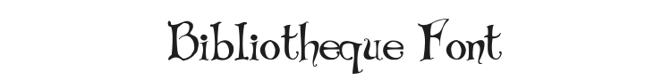 Bibliotheque Font Preview
