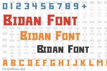 Bidan Font