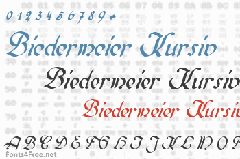 Biedermeier Kursiv Font