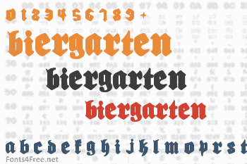 Biergarten Font