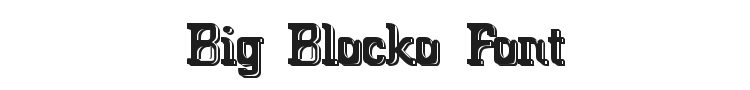 Big Blocko Font Preview