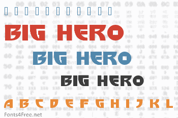 Big Hero 6 Font