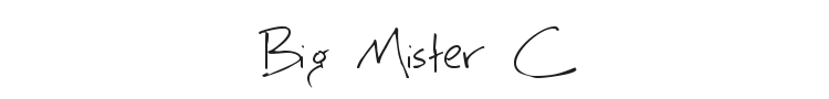 Big Mister C Font Preview