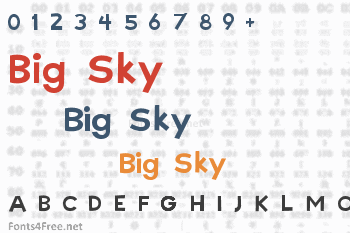 Big Sky Font