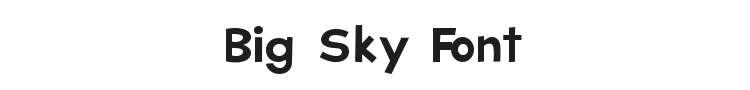 Big Sky Font