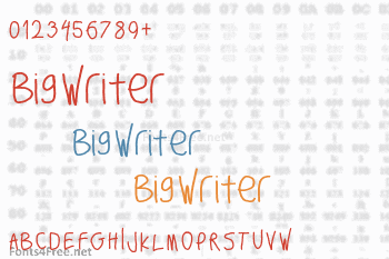 Big Writer Font