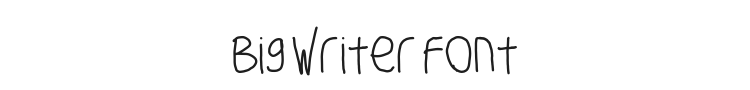 Big Writer Font