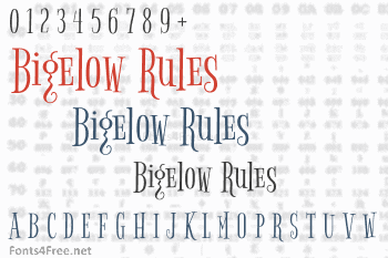 Bigelow Rules Font