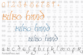 Bilbo Hand Font