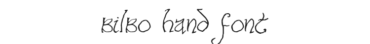 Bilbo Hand Font