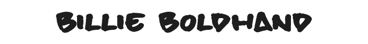 Billie BoldHand Font