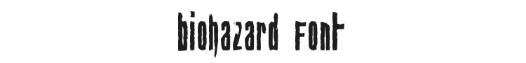 Biohazard Font Preview