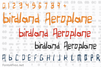 Birdland Aeroplane Font