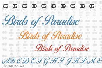 Birds of Paradise Font