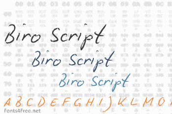 Biro Script Font