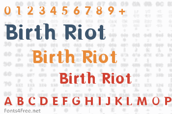 Birth Riot Font