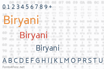 Biryani Font