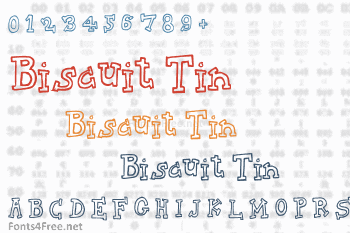 Biscuit Tin Font